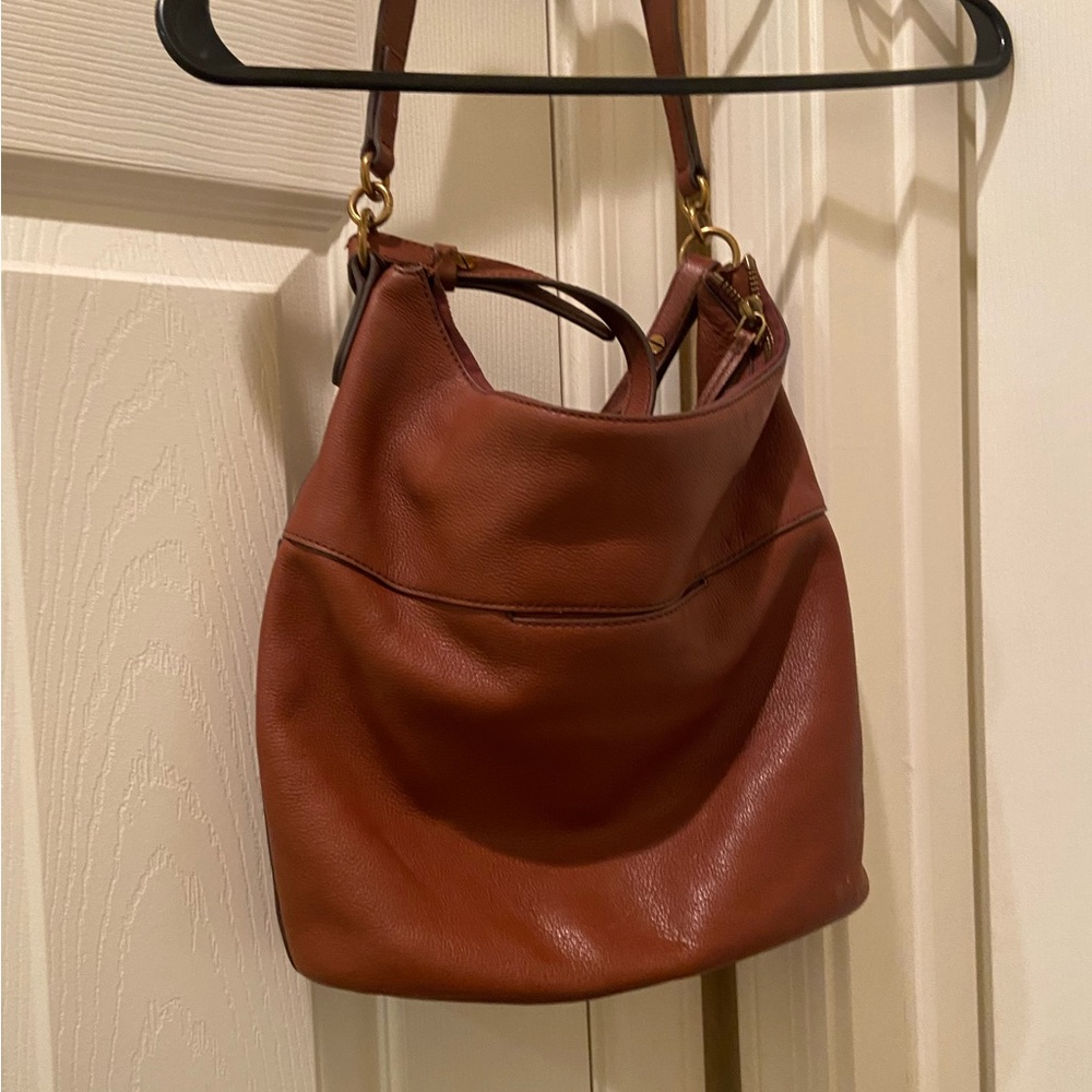 Women's brown cross body bag